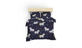 L'essentiel linge de maison Magic Unicorn - Azul oscuro